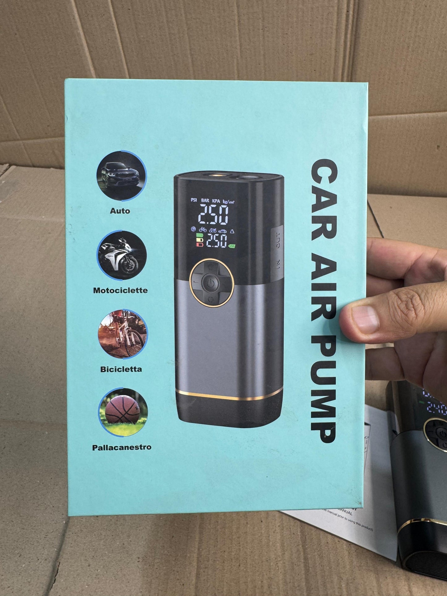 Rechargeable Car Tire Inflator Portable Air Compressor, 5X Faster Portable