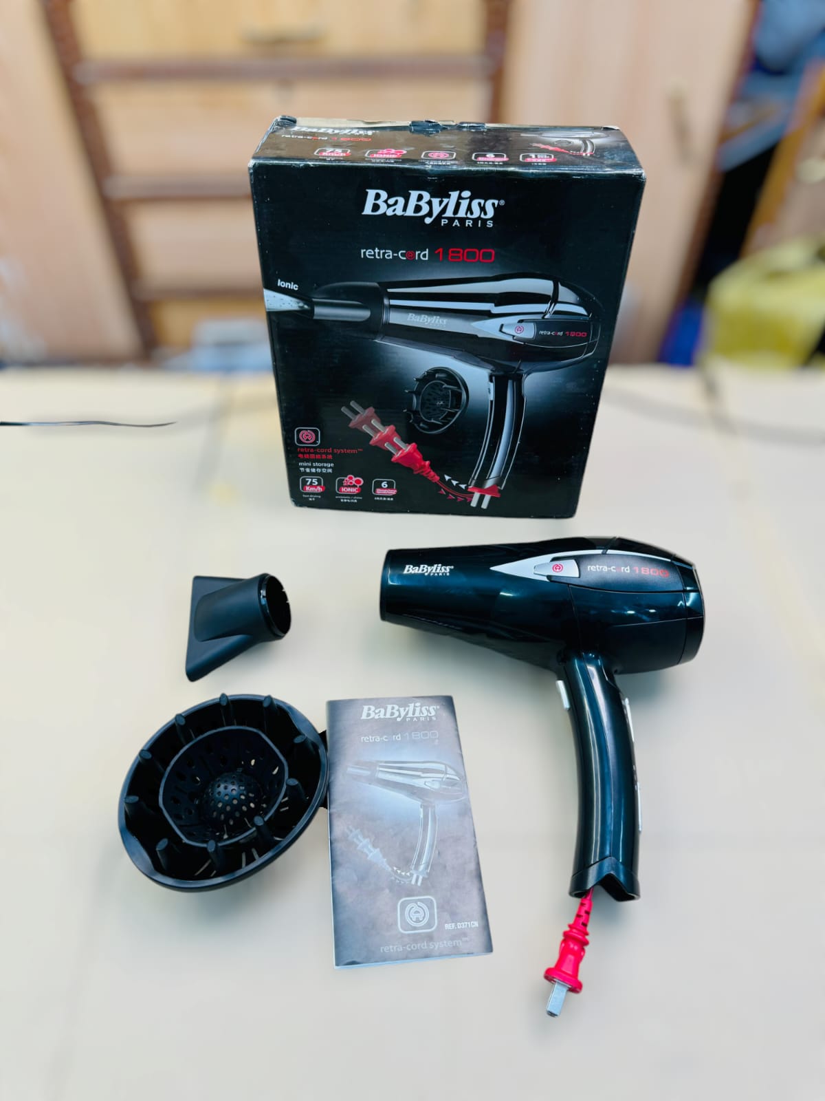 Original Babyliss Retra Cord 1800 Hair Dryer