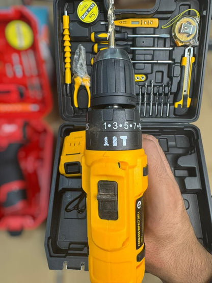 Dewalt lot 48v drill machine set with full toolkit set black box